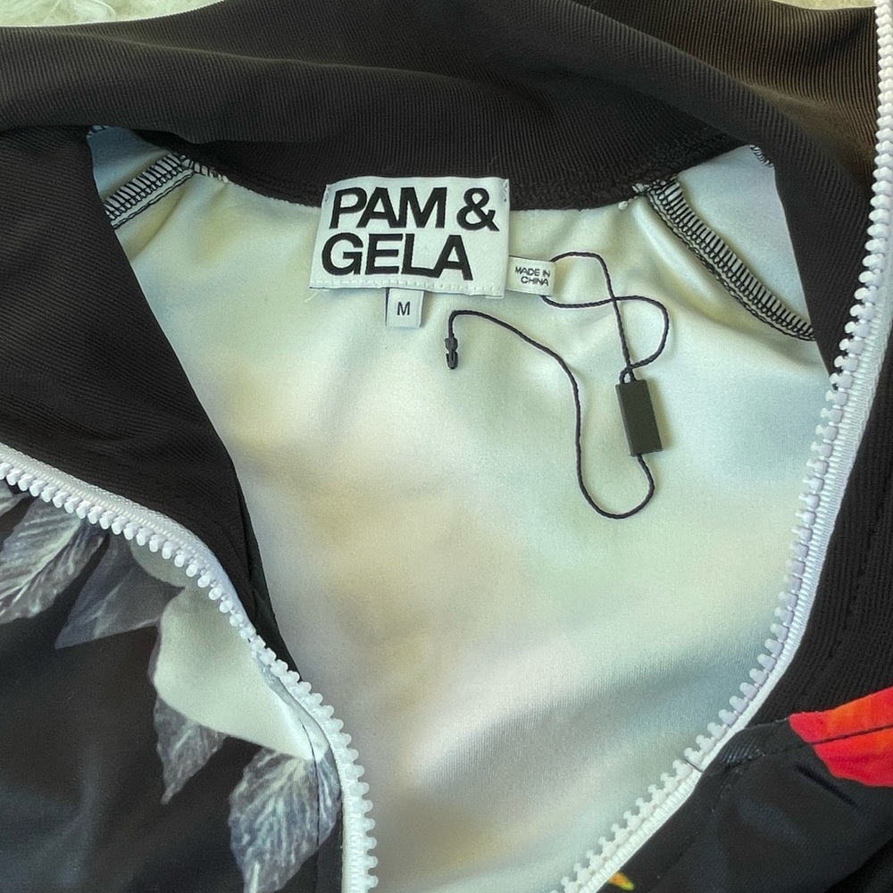 NWOT Pam & Gela Floral Track Jacket - Picture 4 of 9